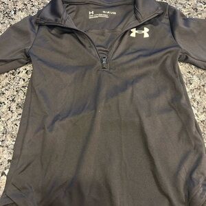 Under Armour Black and White Quarter-Zip Top